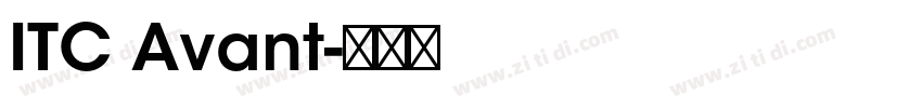 ITC Avant字体转换